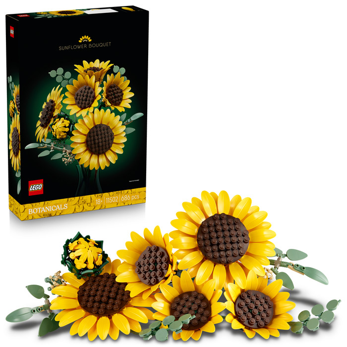 LEGO Botanicals Sonnenblumen 11502 rechte seite