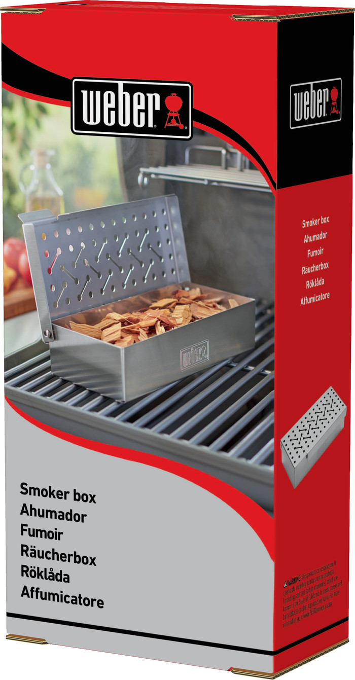 Weber Universal Smoke Box Stainless Steel packaging