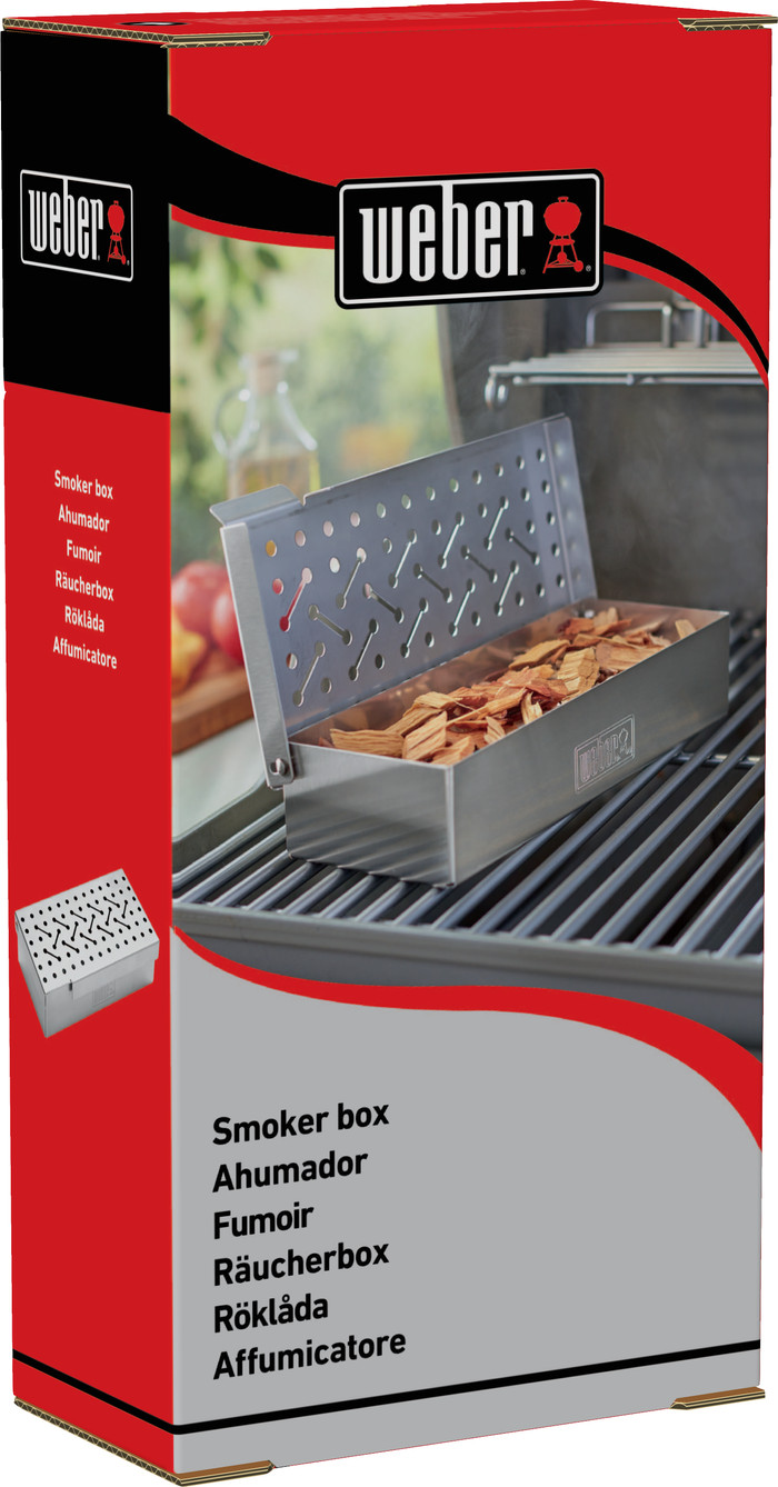 Weber Universal Smoke Box Stainless Steel packaging