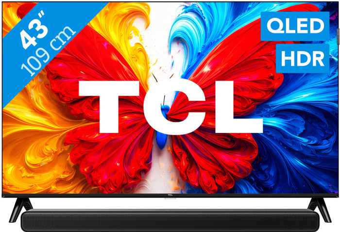 TCL 43 Zoll QLED S5L 4K (2026) + TCL S45H 2.0 Soundbar Main Image