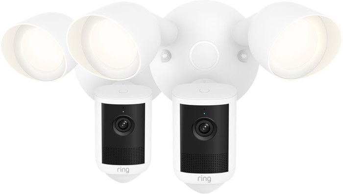 Ring Floodlight Kamera 2. Generation Weiß Doppelpack Main Image