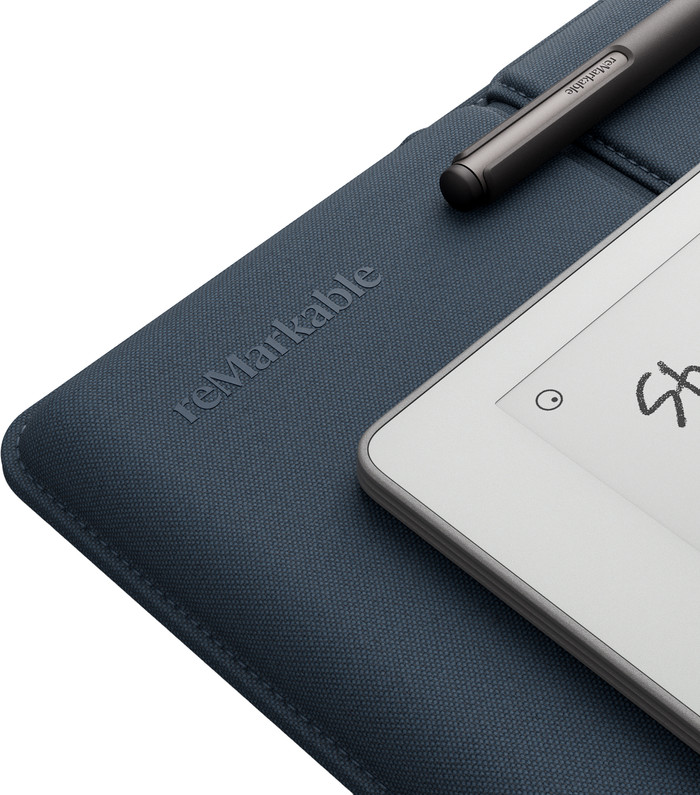 reMarkable Paper Pure with Sleeve Blue detail