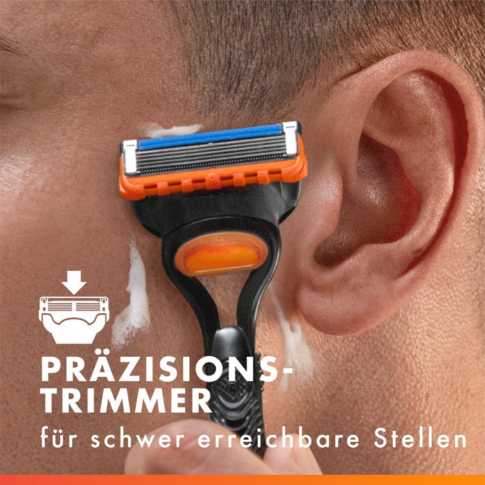 Gillette Fusion5 + 11 Ersatzklingen produkt in gebrauch