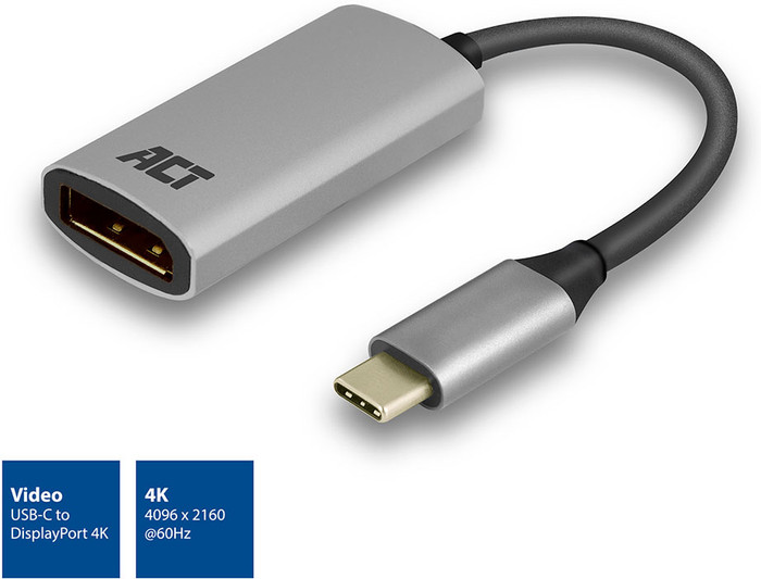 ACT USB-C to DisplayPort adapter front