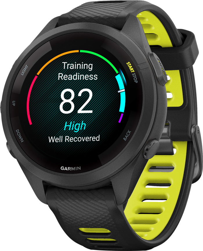 Garmin Forerunner 265S Black left side
