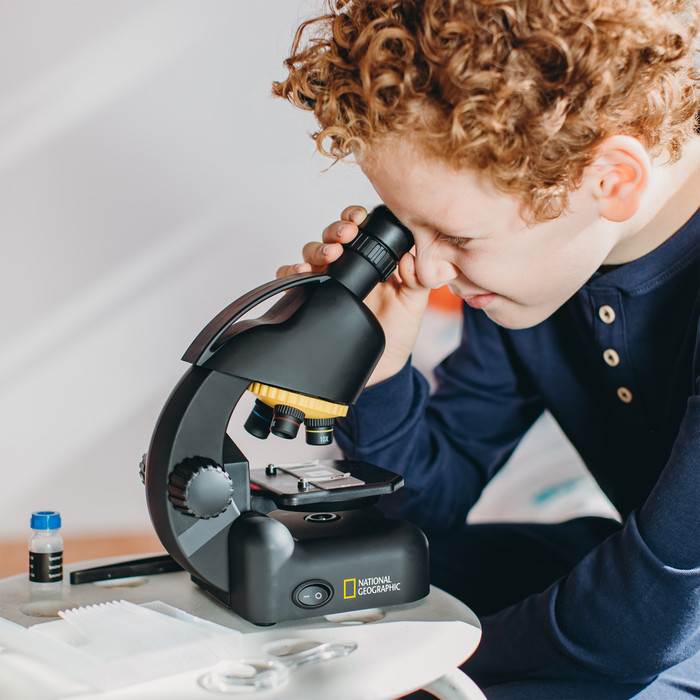 Bresser National Geographic Telescope and Microscope Set with Smartphone Adapter product in use