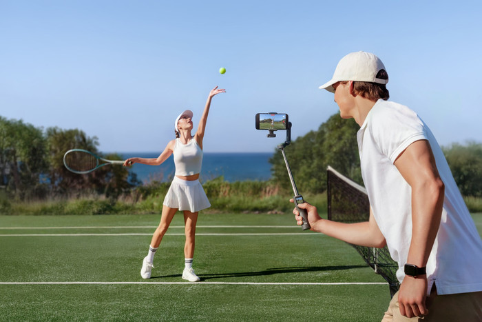 DJI Osmo Mobile 8 Pro Creator Combo produkt in gebrauch