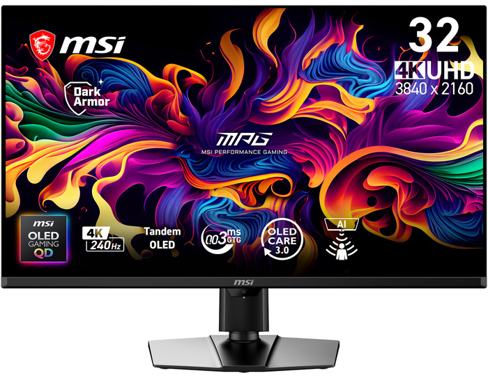 MSI MPG 322URDE X24 QD-OLED vorne