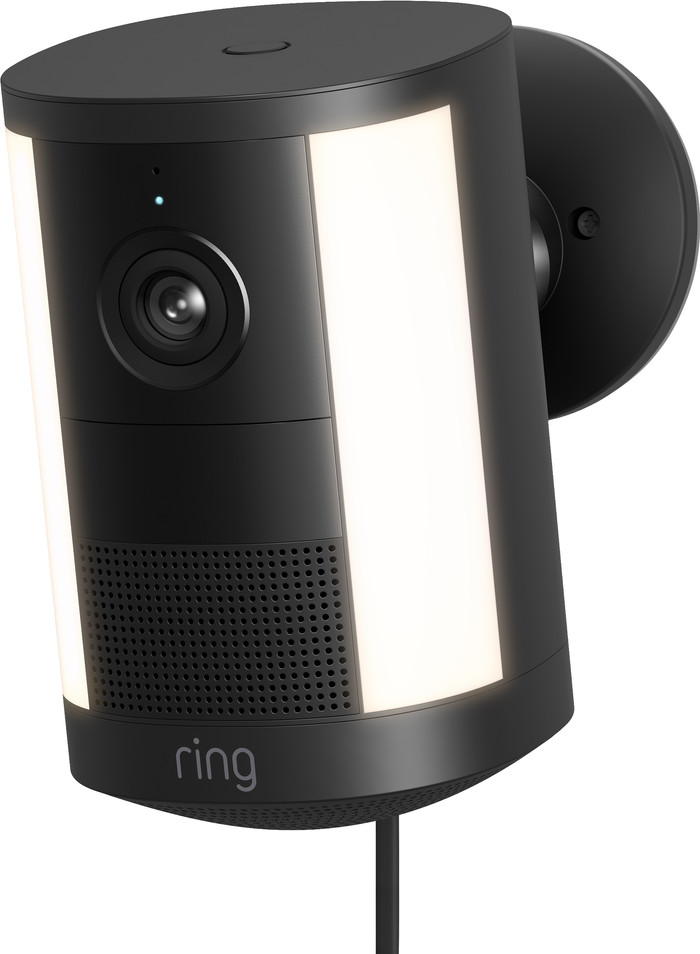 Ring Spotlight Kamera 2. Generation Stecker Schwarz rechte seite