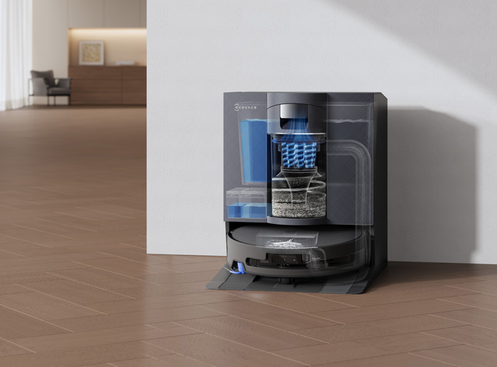 Ecovacs DEEBOT X11S OmniCyclone + Care Kit product in use