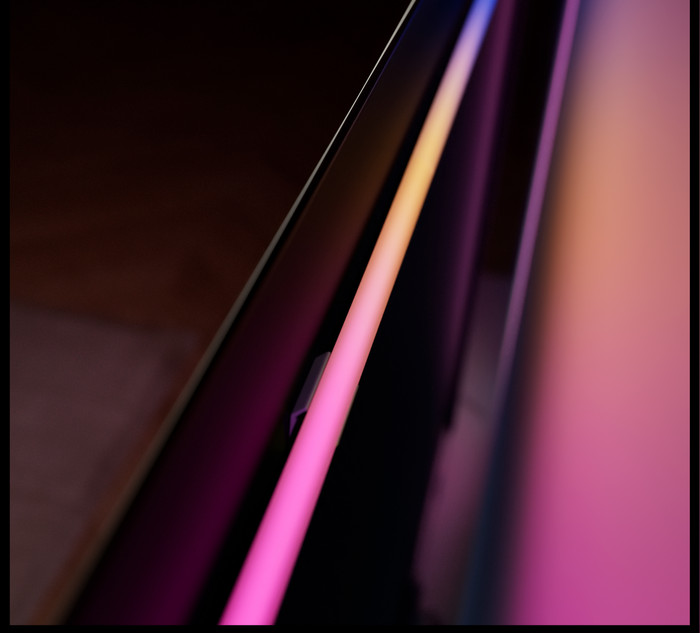 Philips Hue Play Pro LED-Streifen 55 bis 65 Zoll Fernseher produkt in gebrauch