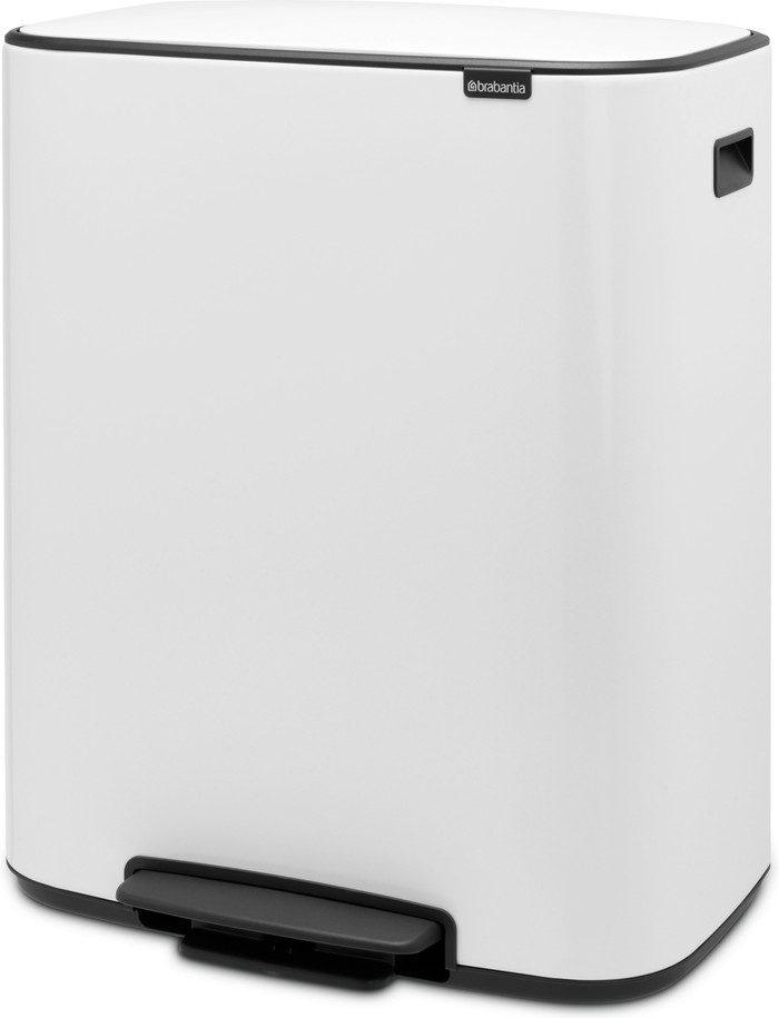 Brabantia Bo Pedal Bin 60L White right side