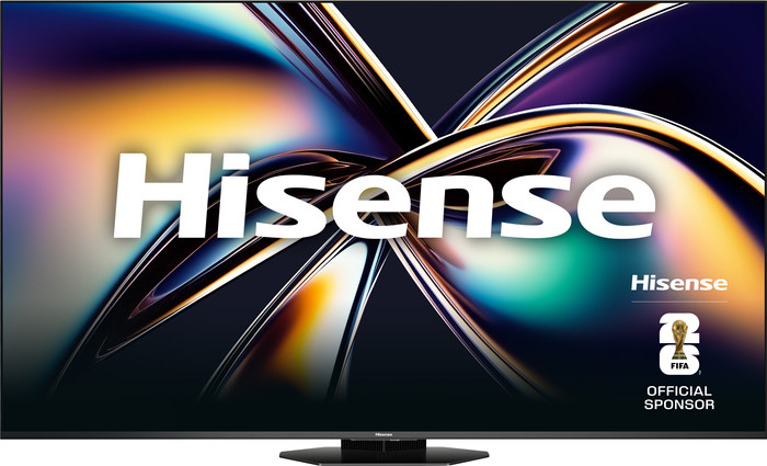 Hisense 55 inches ULED Mini-LED U8Q (2025) + Hisense AX3120Q front