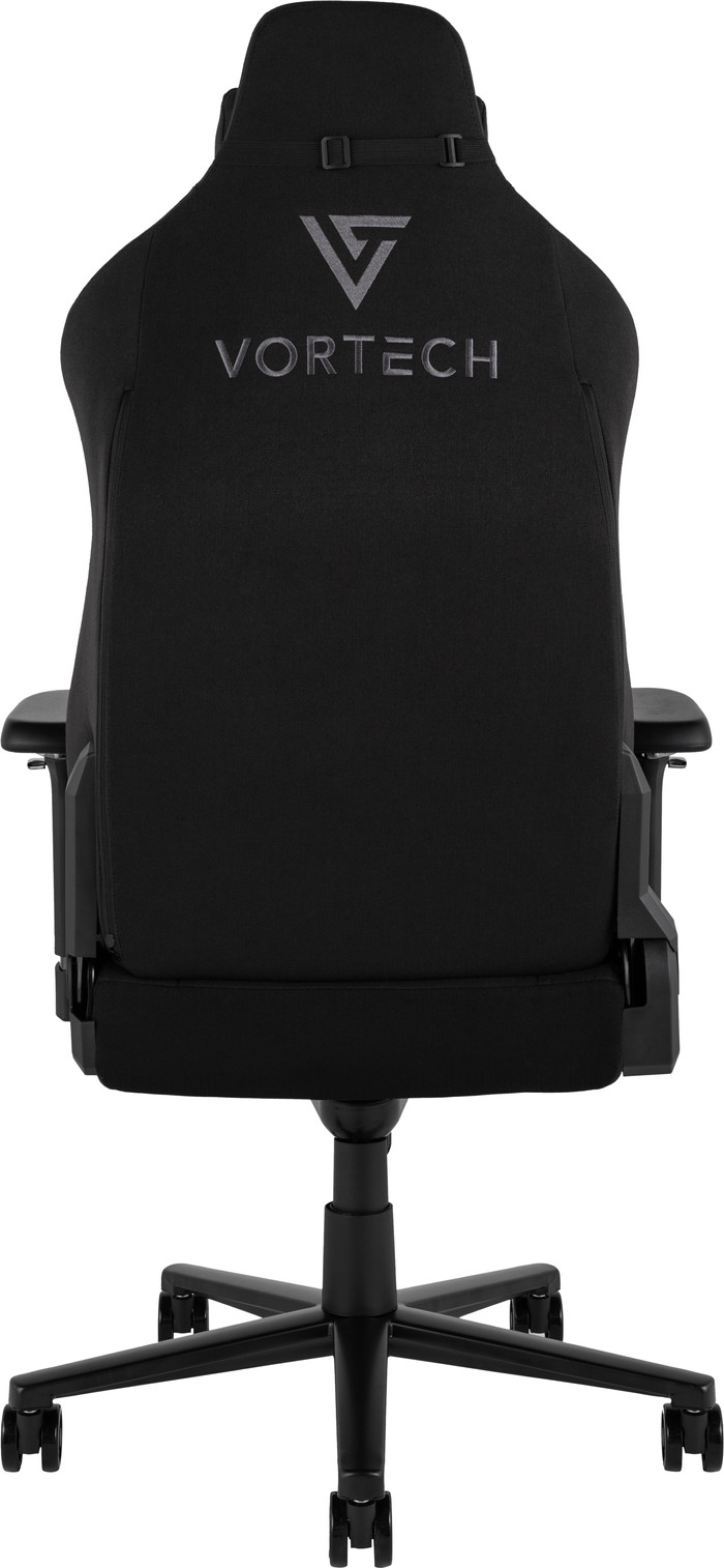 Vortech Prestige Gaming Chair Black + Vortech Floor Mat Black back