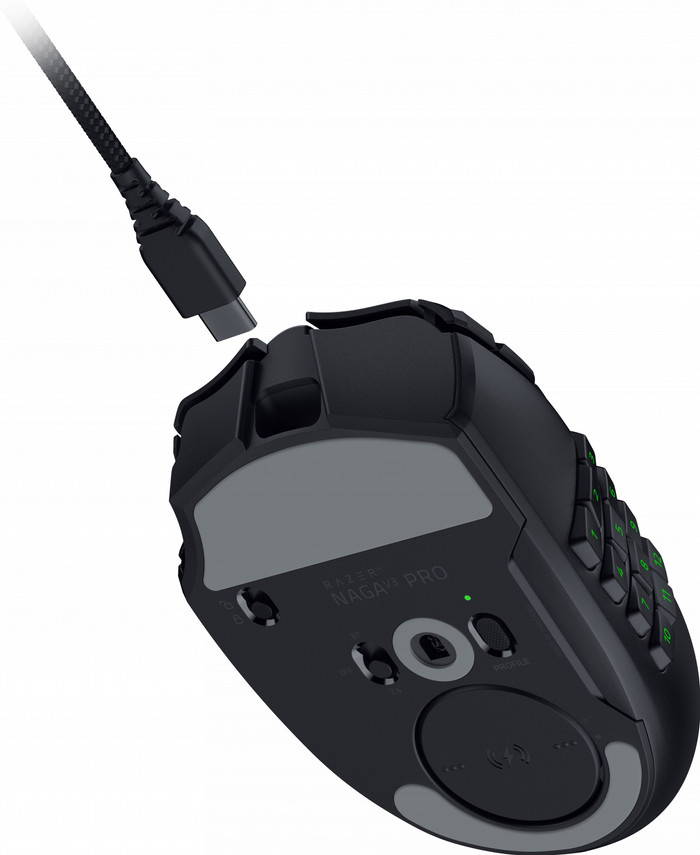 Razer Naga V3 Pro Kabellose Gaming-Maus unten