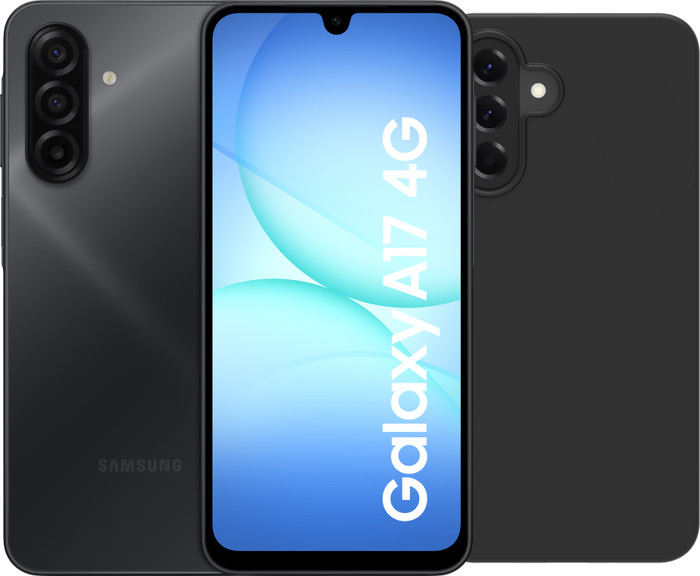 Samsung Galaxy A17 128GB Schwarz 4G + BlueBuilt Backcover Schwarz Main Image