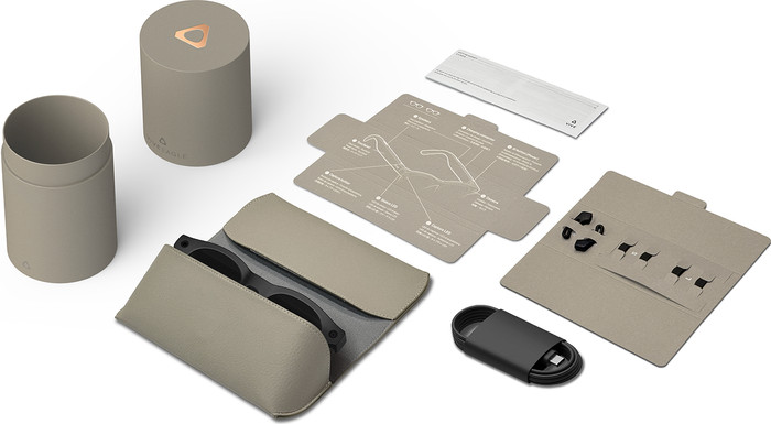 HTC VIVE Eagle AI Glasses Photochromic Round Brown packaging