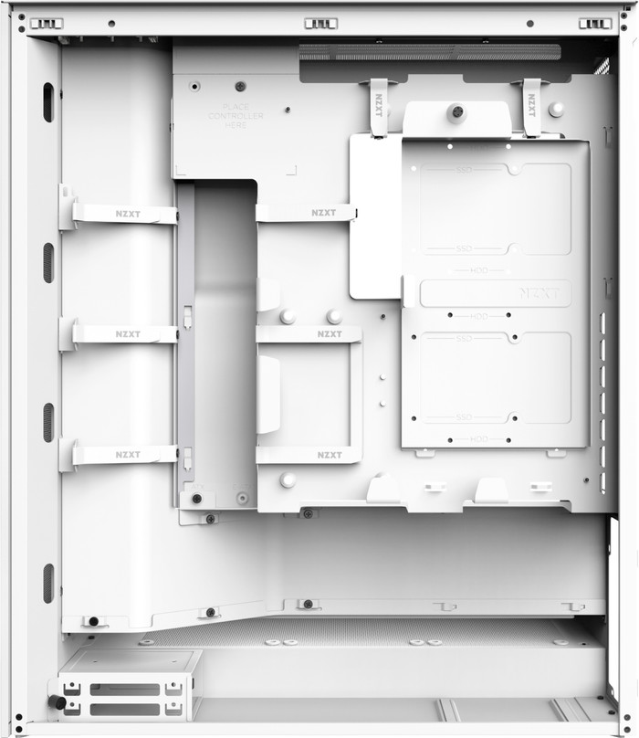 NZXT H7 Flow - Weiß rückseite