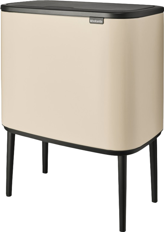 Brabantia Bo Touch Bin Mülleimer 3 x 11 Liter Soft Beige rückseite