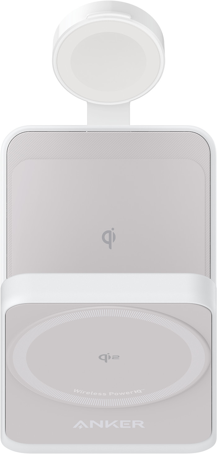 Anker Prime 3-in-1 MagGo Foldable Wireless Charger 15W White front