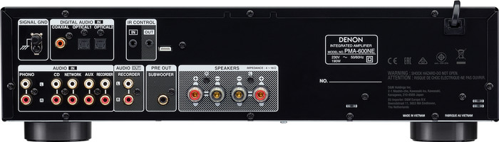 Denon PMA-600NE Schwarz rückseite