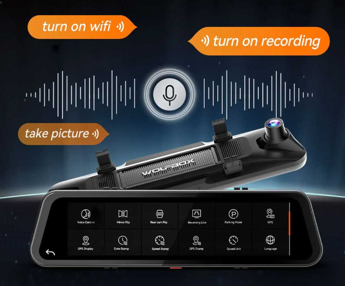 Wolfbox G900 Tripro Bumper 3CH 4K WLAN GPS 256GB produkt in gebrauch