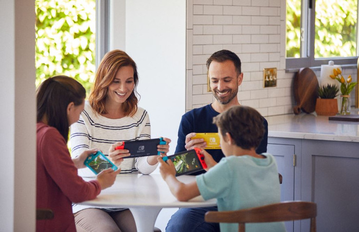 Nintendo Switch Lite + Tomodachi Life: Living the Dream product in use