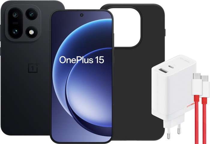OnePlus 15 512GB Schwarz 5G + Basis-Zubehörset Main Image