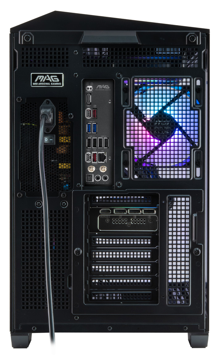 Cobalt x POWERED BY MSI - Tier 3 - RTX 5080 - Ryzen 7 9800X3D - 32GB - 2TB SSD back