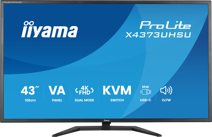 iiyama ProLite X4373UHSU-B2 front