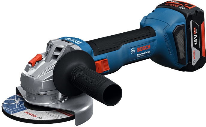 Bosch Professional GBH 18V-22 + GWS 18V-8 Kombiset rechte seite