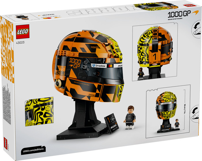 LEGO Editions McLaren Mastercard F1 Team Lando Norris¿ Helm 43023 verpackung