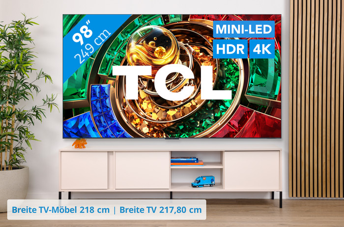 TCL 98 Zoll RGB Mini-LED RM7L 4K (2026) visuelles Coolblue 1