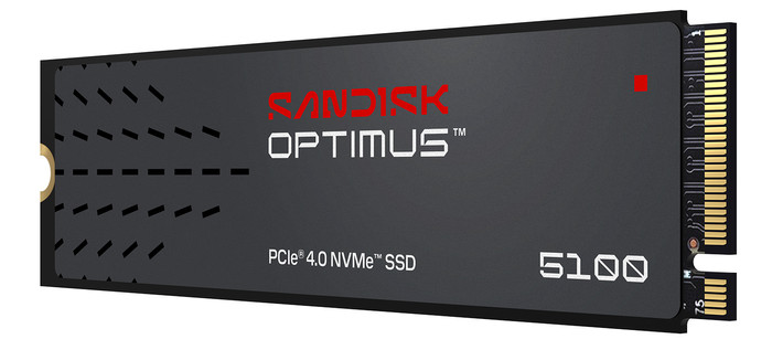 SANDISK Optimus 5100 500GB NVMe-SSD vorne