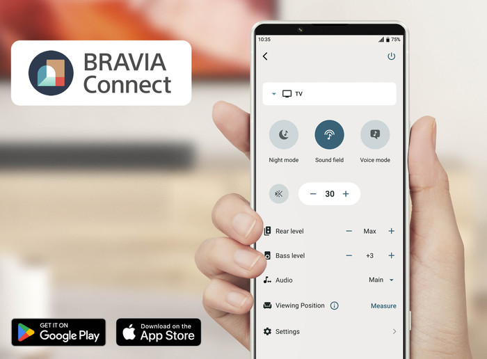 Sony BRAVIA Theatre Bar 7+S product in use