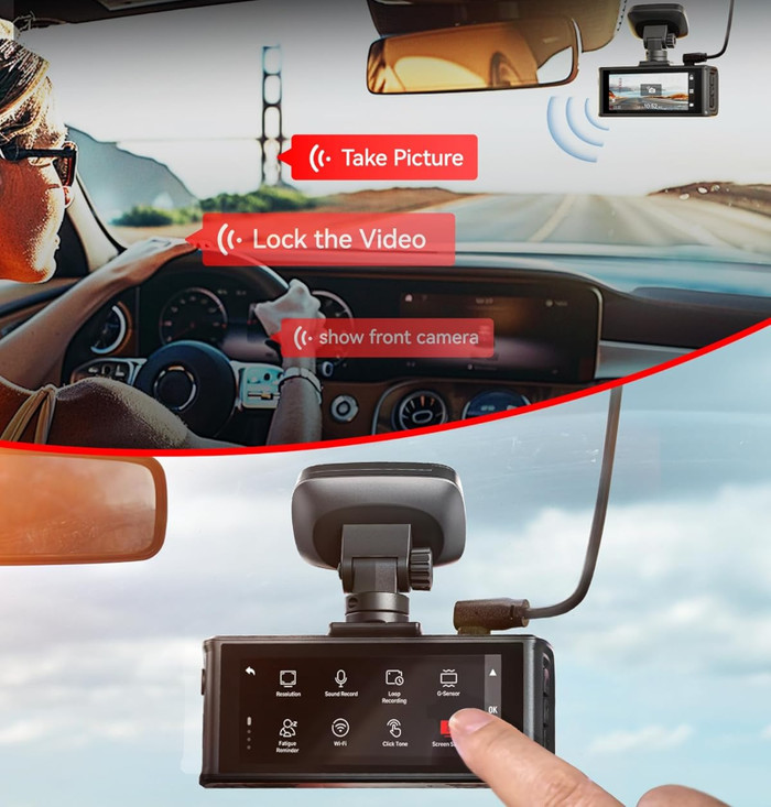 Redtiger F7N Elite 4K Touchscreen WLAN GPS 2CH 128GB produkt in gebrauch