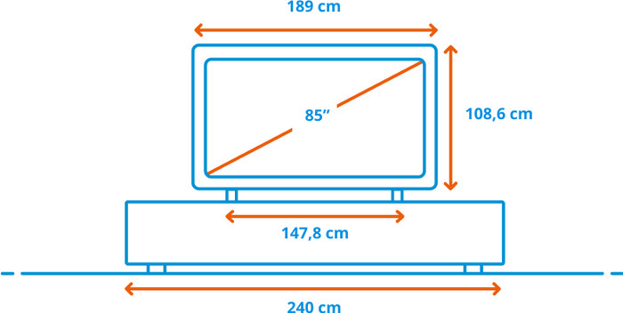 TCL QD Mini-LED 85 Zoll T8D (2026) + TCL A65K visuelles Coolblue 1