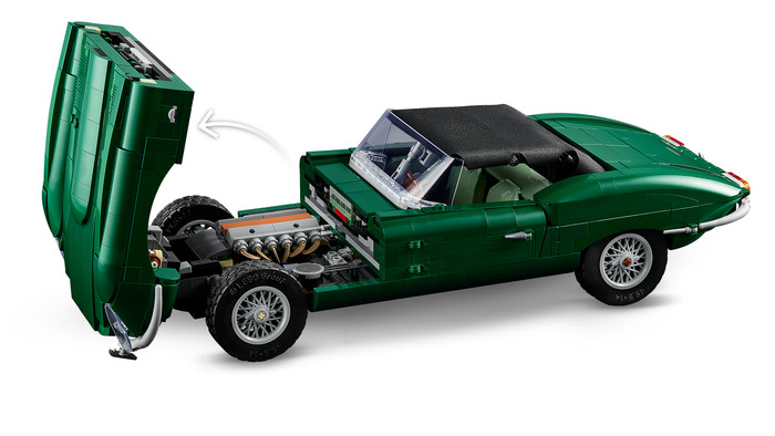 LEGO Icons Jaguar E-Type 11381 product in use