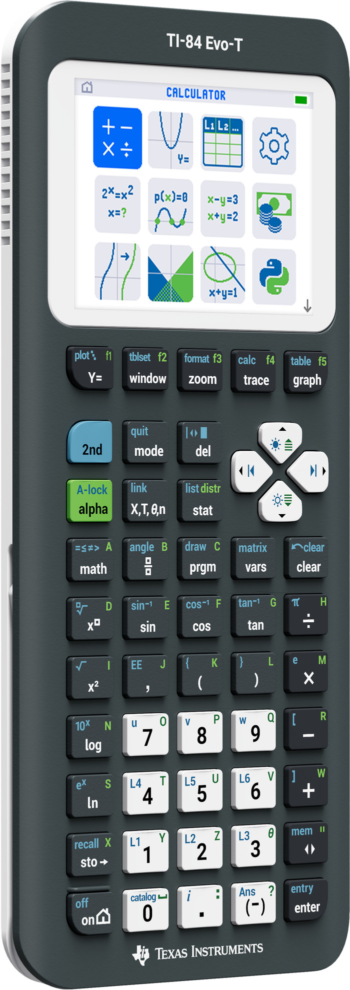 Texas Instruments TI-84 Evo-T Grafikfähiger Taschenrechner rechte seite