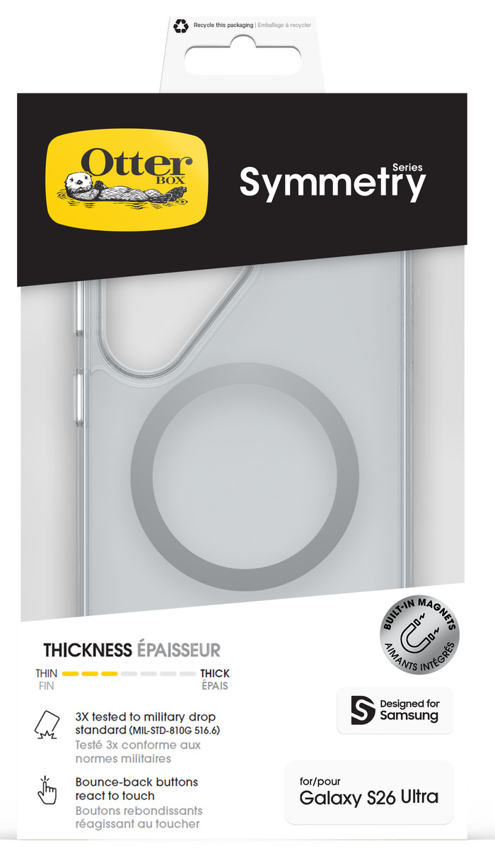 Otterbox Symmetry Samsung Galaxy S26 Ultra Backcover mit Magnet Transparent verpackung