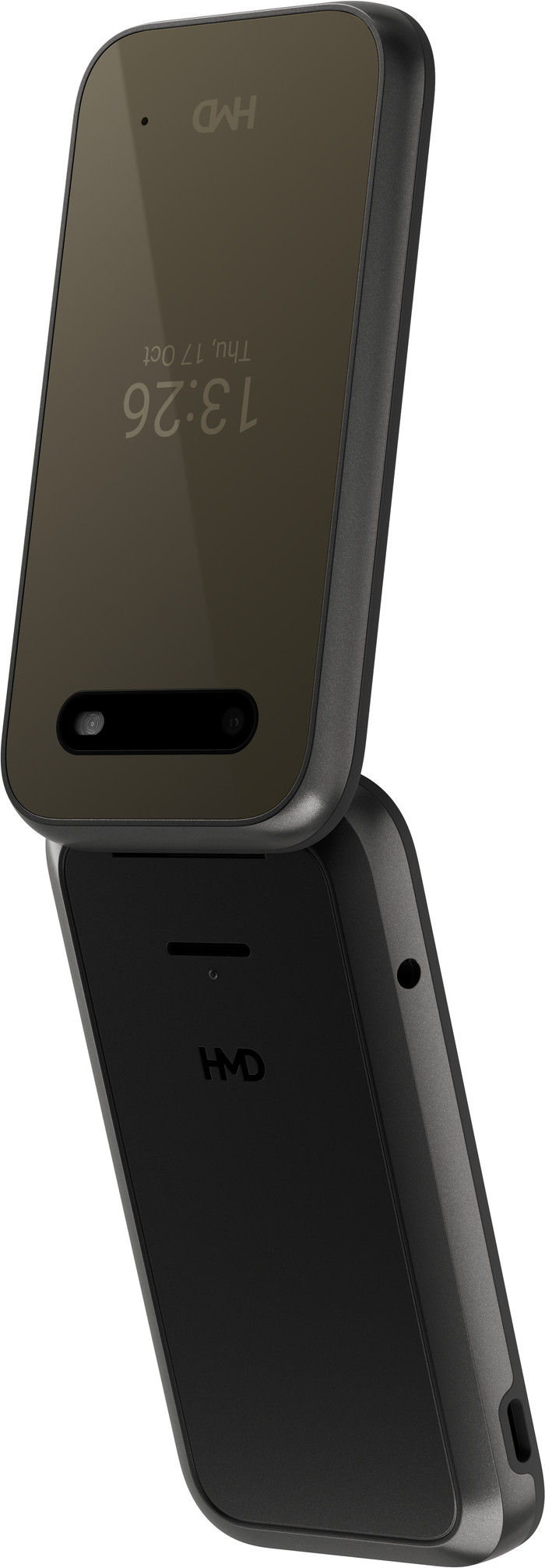 HMD 2660 Flip 128MB Schwarz rückseite