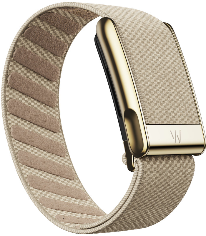 WHOOP MG SuperKnit Luxe Band Beige produkt in gebrauch
