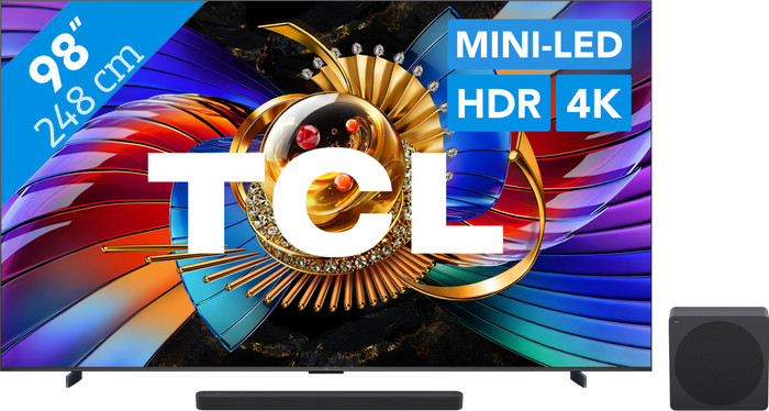 TCL SQD Mini LED 98" 80L (2026) + TCL A65K Main Image
