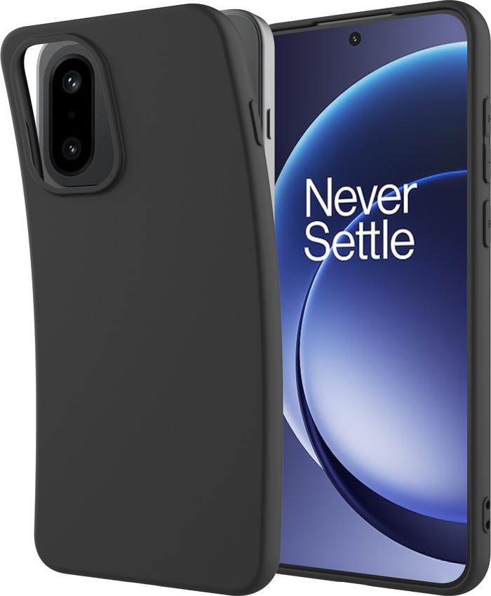 Just in Case Rugged OnePlus 15R Back Cover Black left side