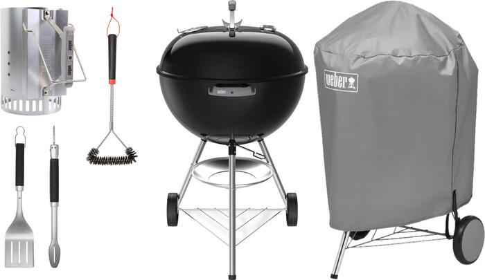 Weber Original Kettle 57 cm Schwarz Starterset Main Image