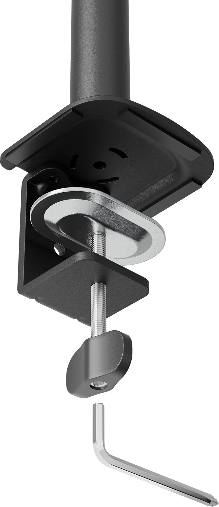 Neomounts NERO DS60-600BL2V Monitorhalterung Schwarz detail