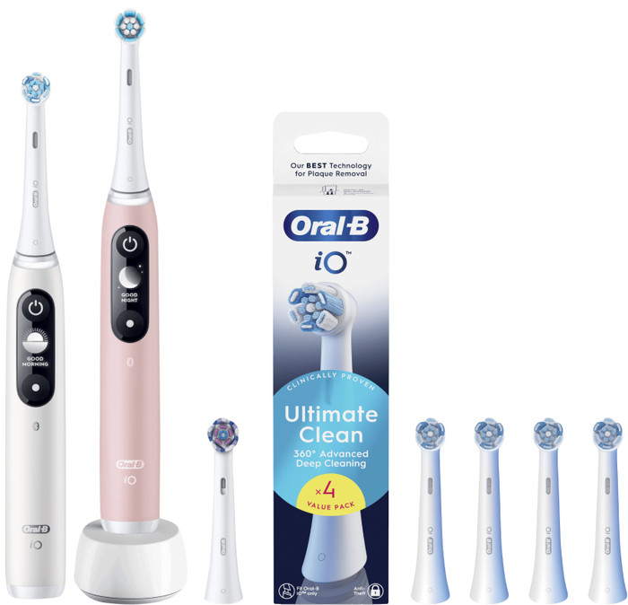 Oral-B iO Series 6N Doppelpack Weiß + Rosa Vorteilspack Main Image