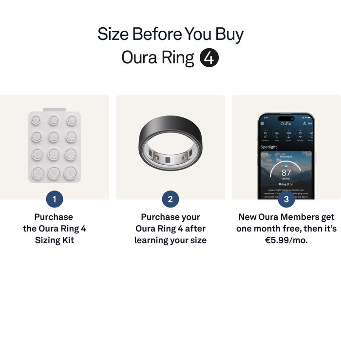 Oura Ring 4 Size 10 Gray visual supplier