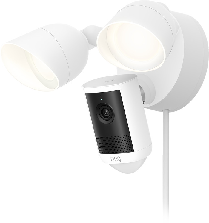 Ring Floodlight Cam 2. Generation Weiß rechte seite