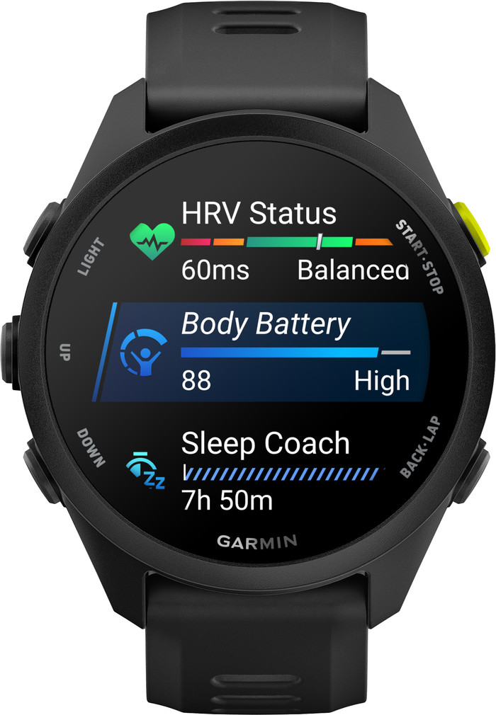 Garmin Forerunner 70 43mm Black front